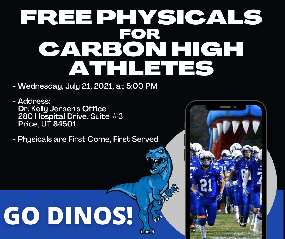 FREE PHYSICALS OFFERED TO CARBON HIGH ATHLETES