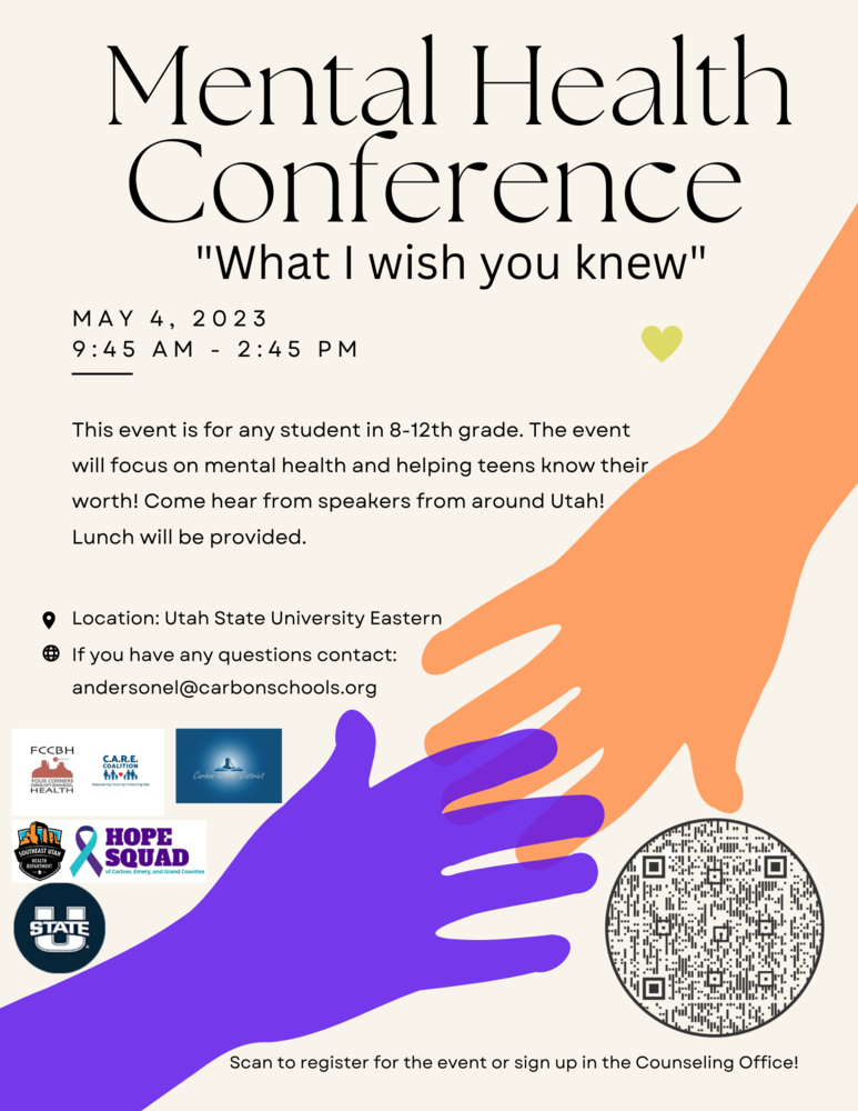 Mental Health Conference What I wish you knew Carbon School District