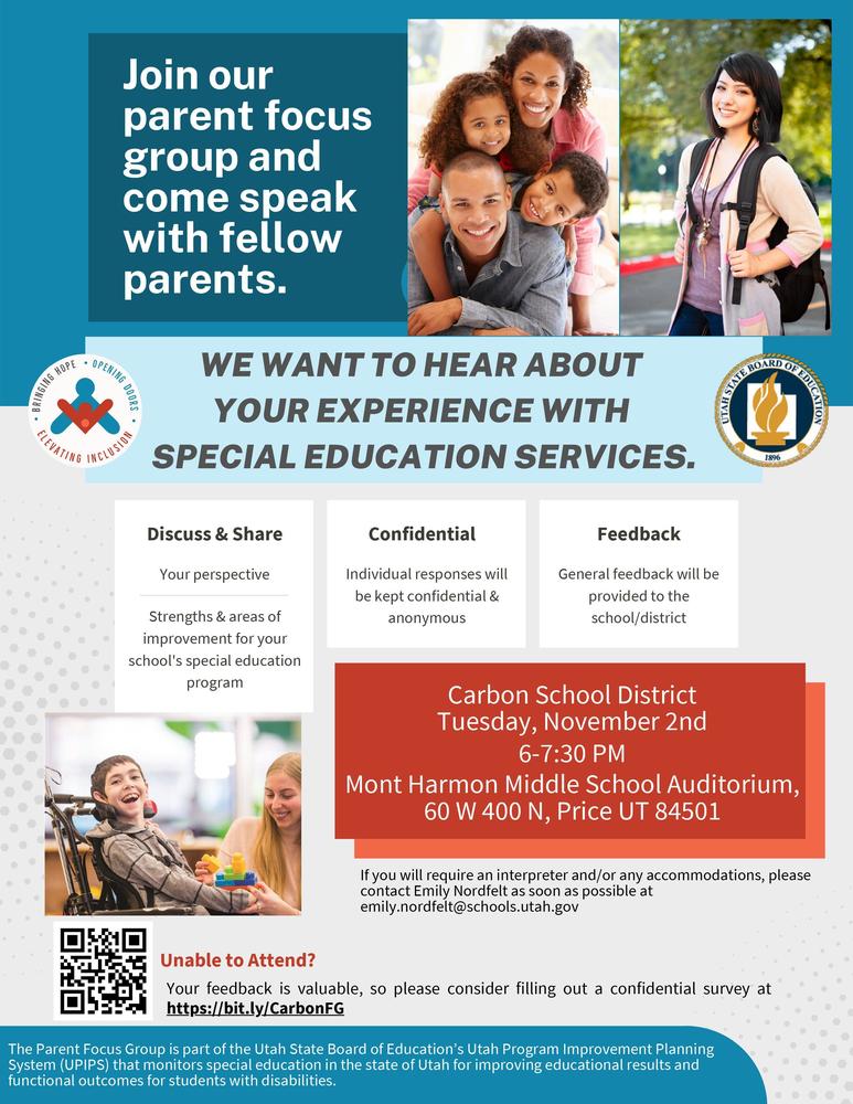 Parent Focus Group - Special Education Services