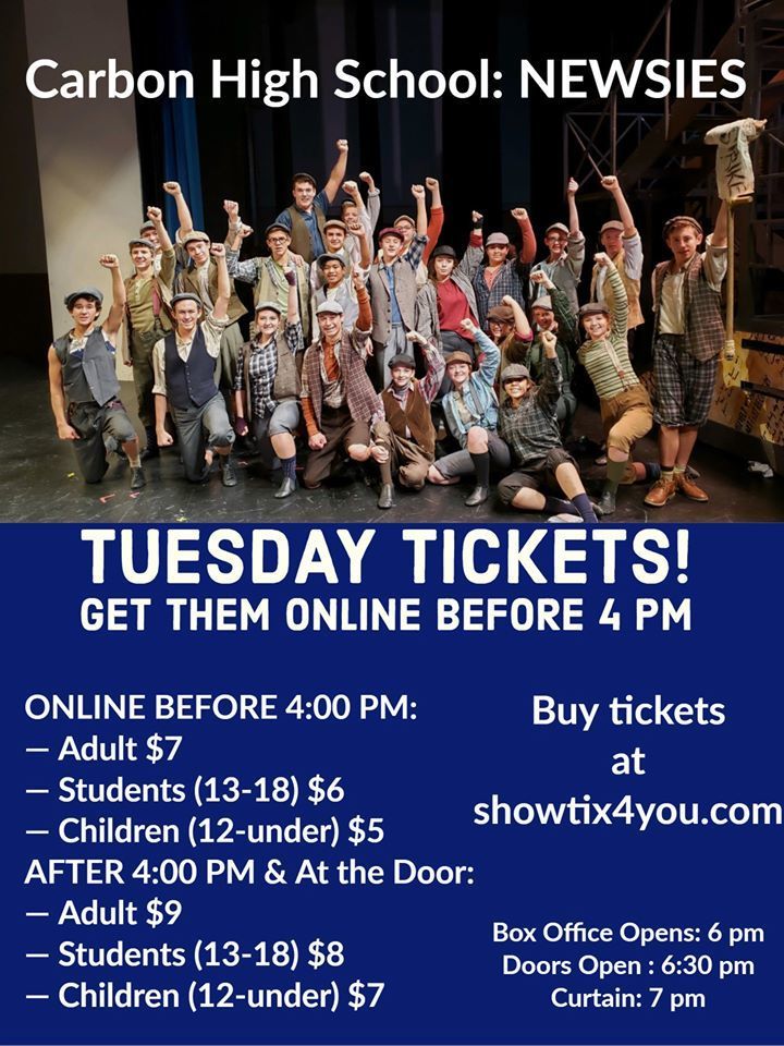 EXTRA! EXTRA! All Invited to Check Out CHS' Production of "Newsies"