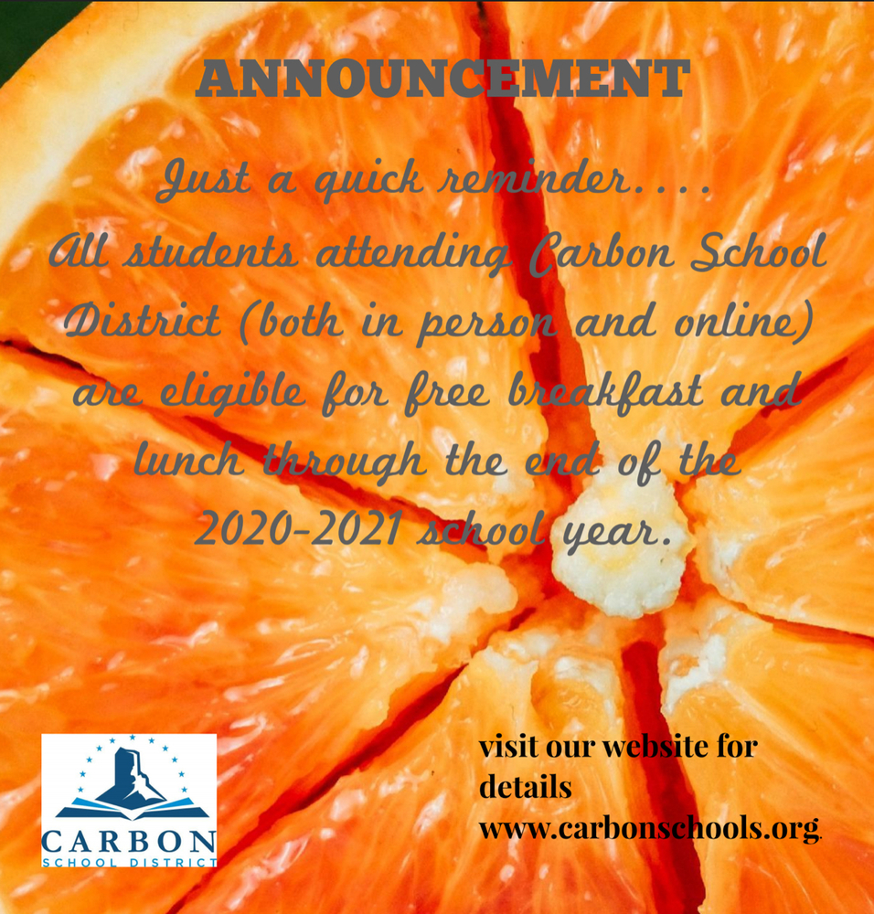 Food Nutrition announcement