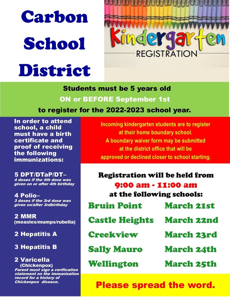 Kindergarten Registration