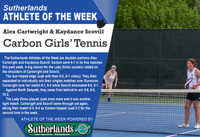 ALEX CARTWRIGHT & KAYDANCE SCOVILL NAMED SUTHERLANDS' ATHLETE OF WEEK