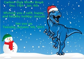 WINTER BREAK DECEMBER 19TH - JANUARY 4TH