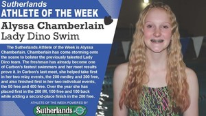 ALYSSA CHAMBERLAIN NAMED SUTHERLANDS ATHLETE OF THE WEEK