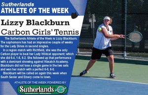 LIZZY BLACKBURN NAMED SUTHERLANDS ATHLETE OF THE WEEK
