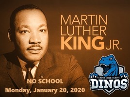 NO SCHOOL - Monday, January 20th
